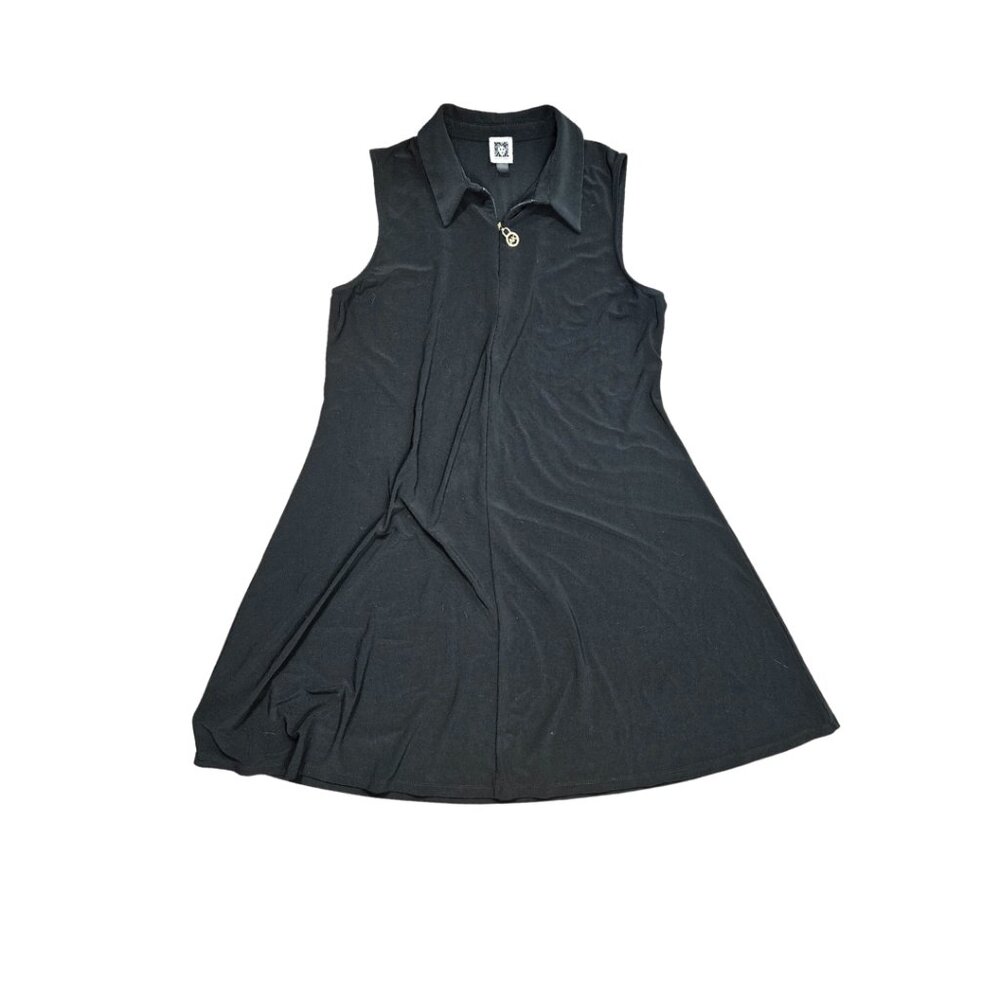 Anne Klein Women's Black Sleeveless Dress- Size 12